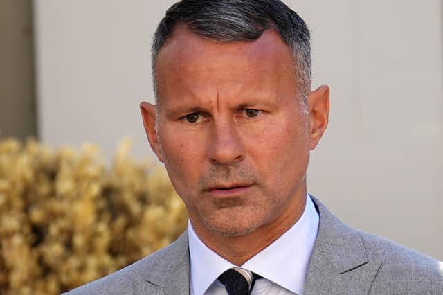Ryan Giggs is on trial at Manchester Crown Court.