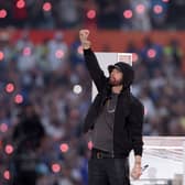 Eminem performs during the Pepsi Super Bowl LVI Halftime Show at SoFi Stadium on February 13, 2022 in Inglewood, California (Photo: Rob Carr/Getty Images)