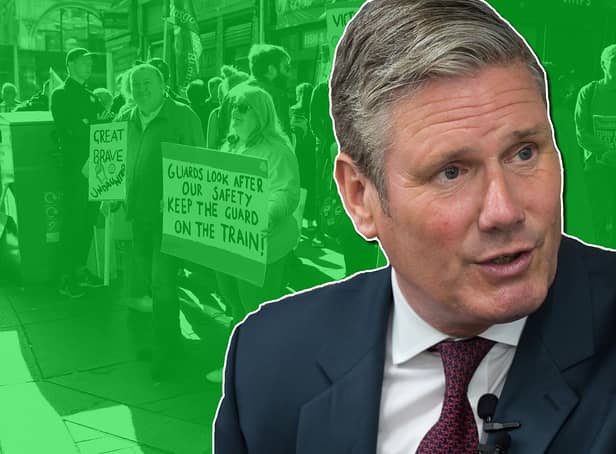 <p>Keir Starmer is facing backlash over his stance on MPs attending picket lines</p>