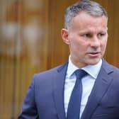 Ryan Giggs arriving at Manchester Crown Court.