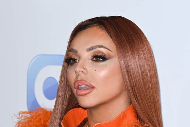 Jesy Nelson attends day 1 of the Capital Jingle Bell Ball at The O2 Arena on December 11, 2021
