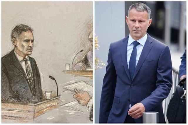 Ryan Giggs was giving evidence at his trial on Tuesday.