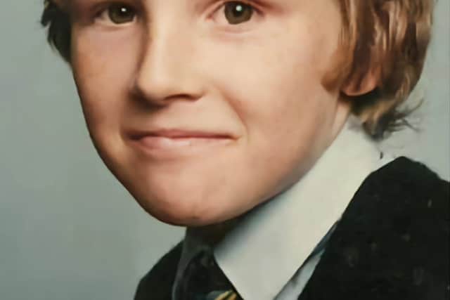 Photo of Nicky Calder (aged 11) who died in 1999 at the age of 25. 