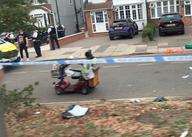 A man in his 80s has been fatally knifed while riding a mobility scooter in Greenford, west London. Photo: Ronaldo Butrus