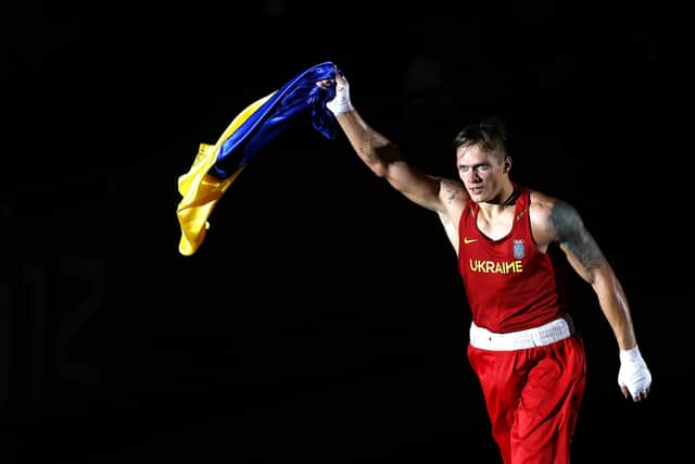 Usyk celebrates Gold at 2012 London Olympics