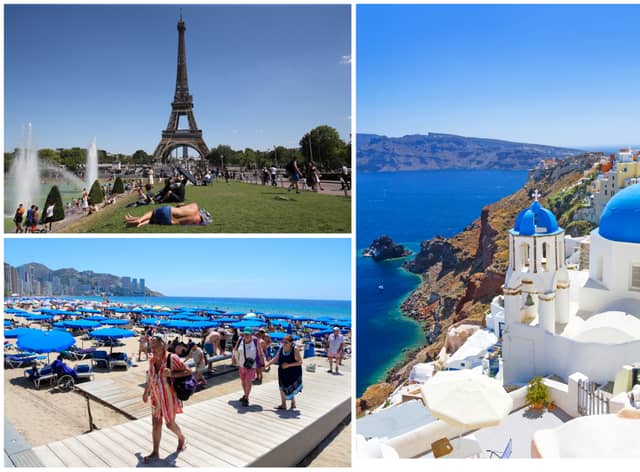 UK tourists will have to pay to enter Europe from next year (Photos: Adobe / Getty Images)