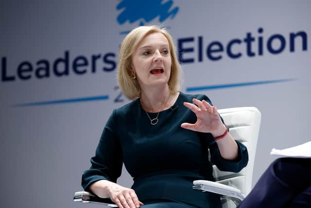 Liz Truss has leaned heavily on her upbringing when appealing to Conservative Party members in the Tory leadership race. (Credit: Getty Images)