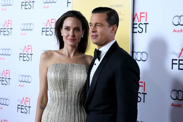 Brad Pitt and Angelina Jolie in 2015. (Photo by Jonathan Leibson/Getty Images for Audi)