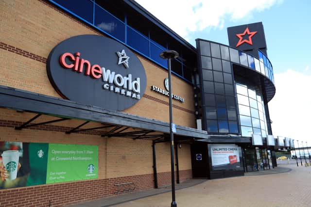 File photo dated 18/06/20 of a Cineworld cinema in Northampton, as Cineworld. Picture: PA