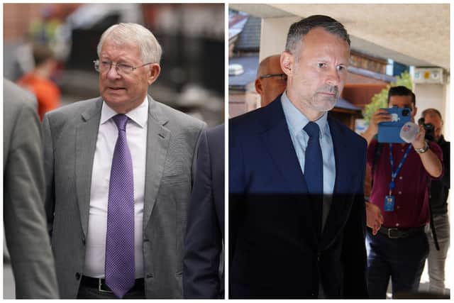 Sir Alex Ferguson has arrived at court to as a defence witness in the trial of Ryan Giggs.