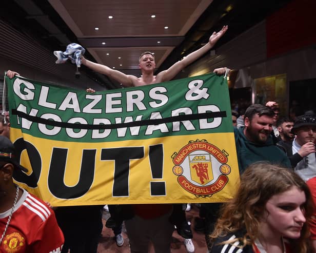 Protests against the Glazers back in April 2022