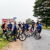 The whole team complete Scotland High 5 cycle route
