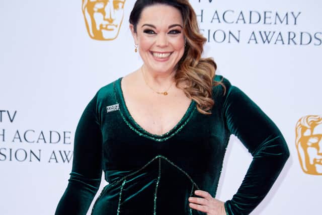 Lisa Riley at the Virgin TV British Academy Television Awards in May 2018 (Photo by Jeff Spicer/Getty Images)