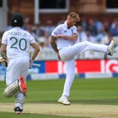 A dejected Ben Stokes during South Africa’s win over England at Lord’s