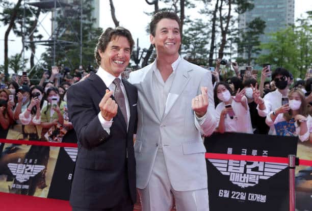 Tom Cruise and Miles Teller starred in the latest blockbuster smash Top Gun:Maverick which Cris Hodges has contributed for (Pic:Getty)