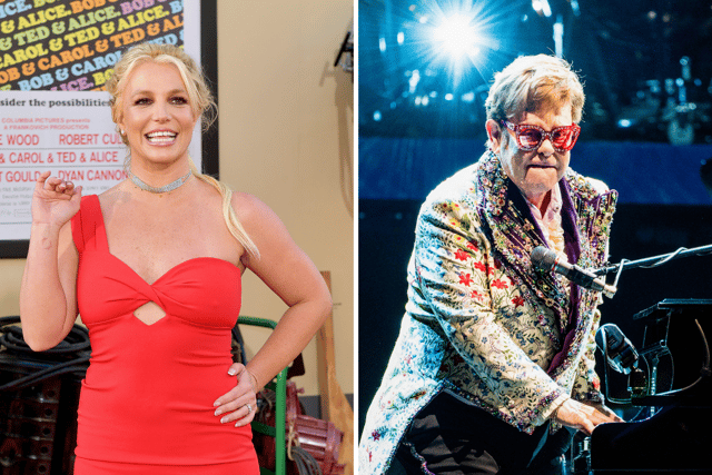 Britney Spears and Elton John have teamed up to release Britney’s first single since she was released from her conservatorship. (Credit: Getty Images)