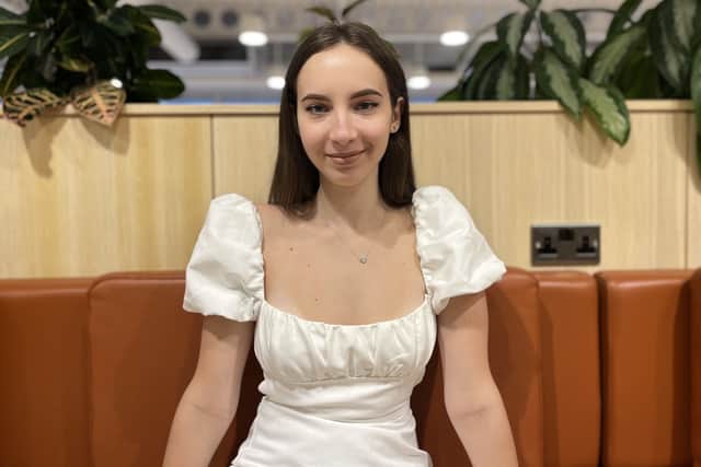 Diana Severyn, 19, is hoping to develop her digital marketing skills after being offered a place to study thanks to social enterprise Beam. (Credit: PA)
