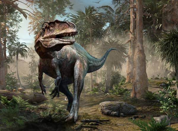 The Acrocanthosaurus was a predecessor of the T-Rex (image: Adobe)
