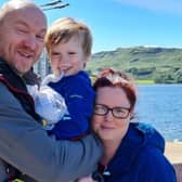 The Cochrane family were back in Scotland when they noticed Arran’s bruises (Image: family)