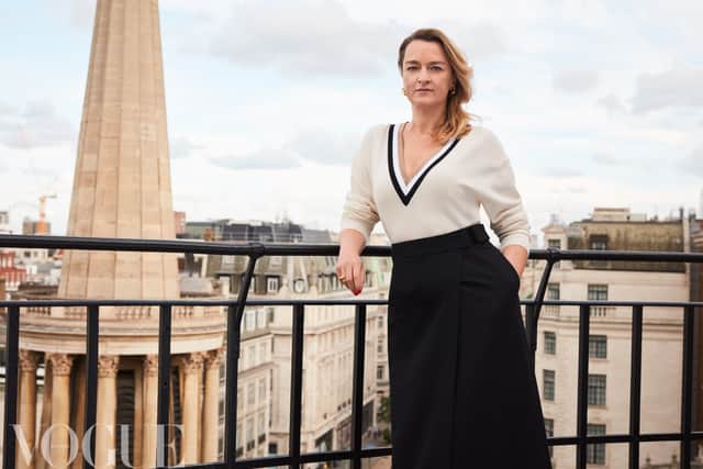 Photo issued by Vogue of Laura Kuenssberg, who appears in the September issue of British Vogue (Photo: PA/Paul Wetherell/British Vogue)