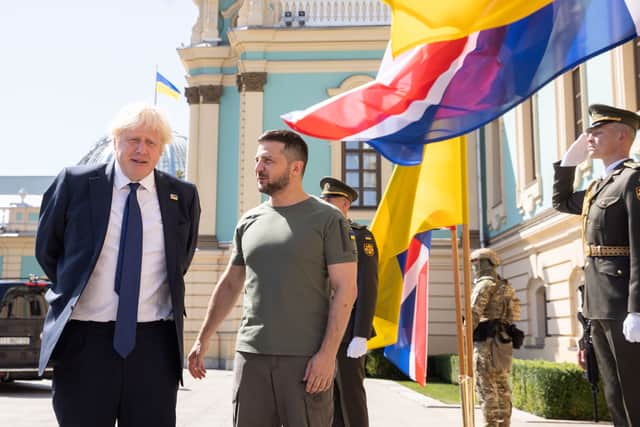 Outgoing prime minister Boris Johnson has made a surprise visit to Kyiv in the last few weeks of his leadership. (Credit: PA)