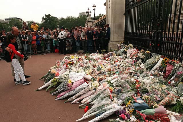Princess Diana’s death led to an outpouring of public grief and anger (image: AFP/Getty Images)