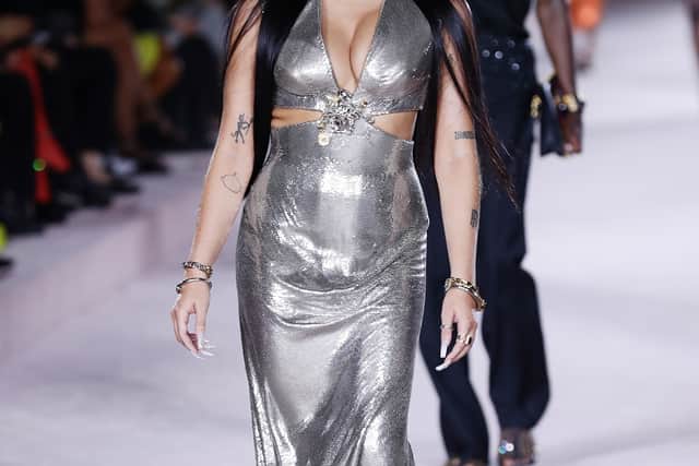 Lourdes previously walked the runway at the Versace fashion show during Milan Fashion Week (Getty Images)