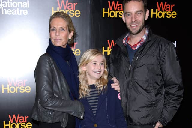 Ulrika Jonsson and Brian Monet attends the 5th anniversary performance of 'War Horse' at The New London Theatre, Drury Lane on October 25, 2012 in London, England.  (Photo by Ben Pruchnie/Getty Images)