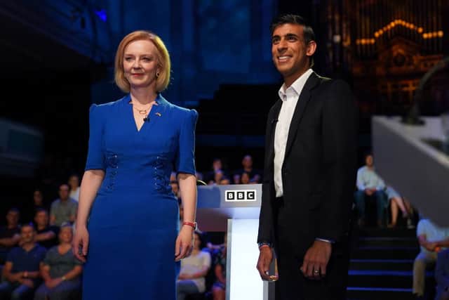 Foreign Secretary Liz Truss and former chancellor to the exchequer Rishi Sunak are the contenders to become the UK’s next Prime Minister (Photo by JACOB KING/POOL/AFP via Getty Images)
