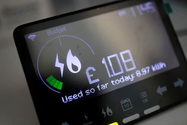 A smart energy meter, used to monitor gas and electricity use (Photo by TOLGA AKMEN/AFP via Getty Images)