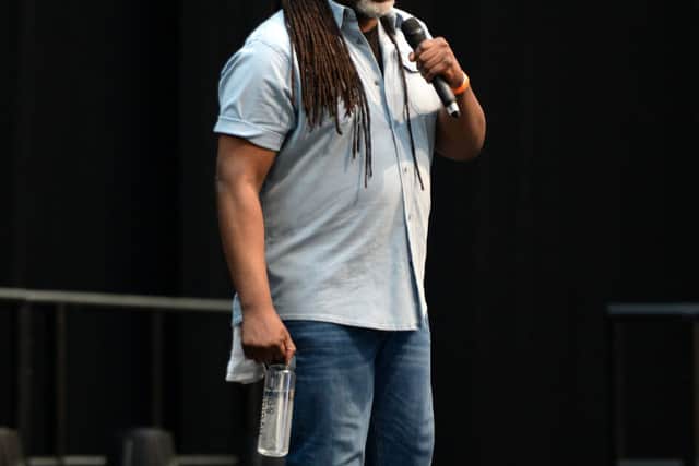Reginald D. Hunter during Kaleidoscope Festival 2021 at Alexandra Palace on July 24, 2021 in London, England. (Photo by Eamonn M. McCormack/Getty Images)