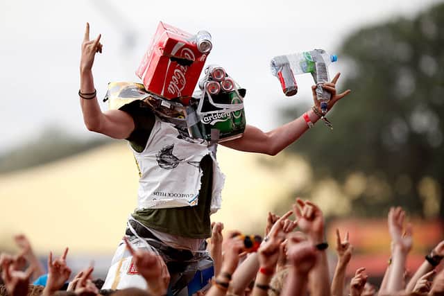 A music fan on Day Three during the Reading Festival 2012 at Richfield Avenue on August 26, 2012 in Reading, England.  (Photo by Simone Joyner/Getty Images)
