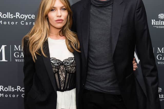 Abbey Clancy and Peter Crouch attend Dan Baldwin’s ‘A New Optimism’ private view at Maddox Gallery on March 15, 2018 in London, England.  (Photo by Jeff Spicer/Getty Images)