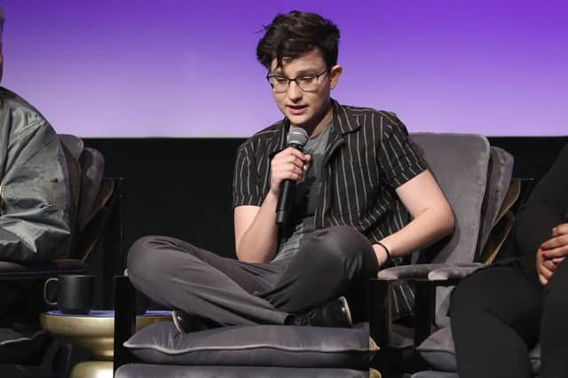 Bex Taylor-Klaus is a non-binary actor you might recognise from films and TV shows like Dumplin, Deputy, Hell Fest and the Scream series.  (Photo by Cindy Ord/Getty Images for SCAD aTVfest 2020)