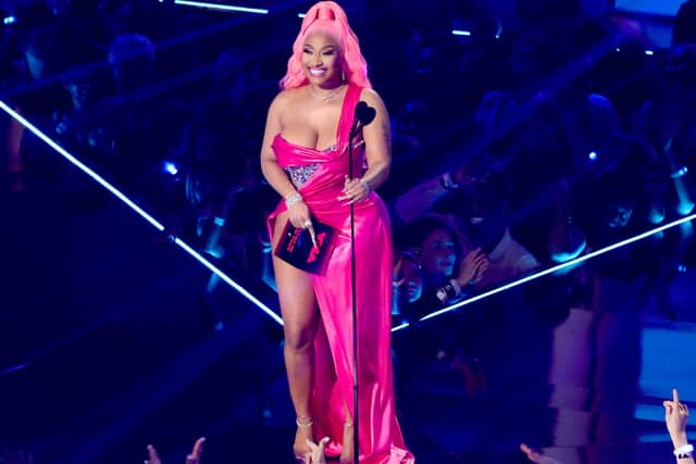 Nicki Minaj embraced the Barbiecore trend at the 2022 MTV VMAs (Getty Images)