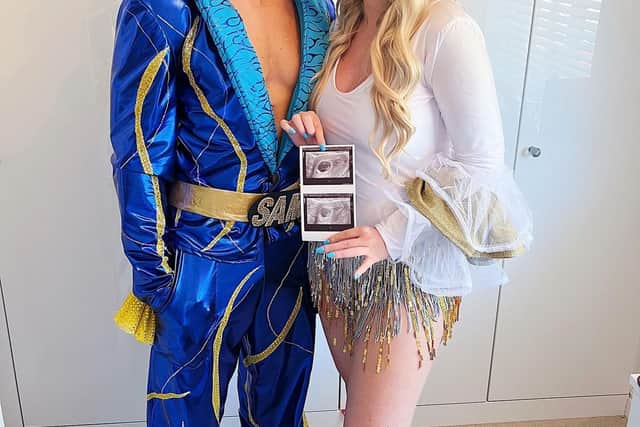 Amy Hart had an Abba themed 30th birthday party last month and used these photos to share the news with her family (@amyhartxo - Instagram)