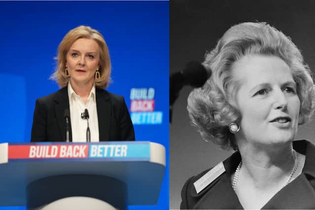 Liz Truss has been compared to former Prime Minister Margaret Thatcher amidst the Tory leadership race. Images: Getty Images