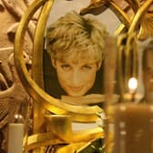 A permanent memorial to Diana, Princess of Wales and Dodi al-Fayed is pictured in the Harrods store in London, 31 August 2006.