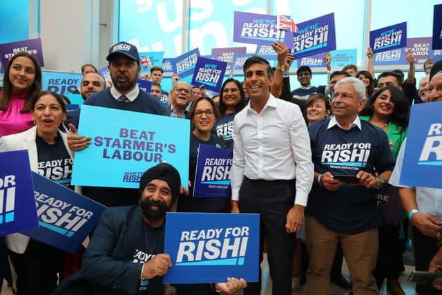 Rishi Sunak was greeted by supporters upon his arrival at the Conservative Party hustings event in Birmingham. Credit: Getty Images