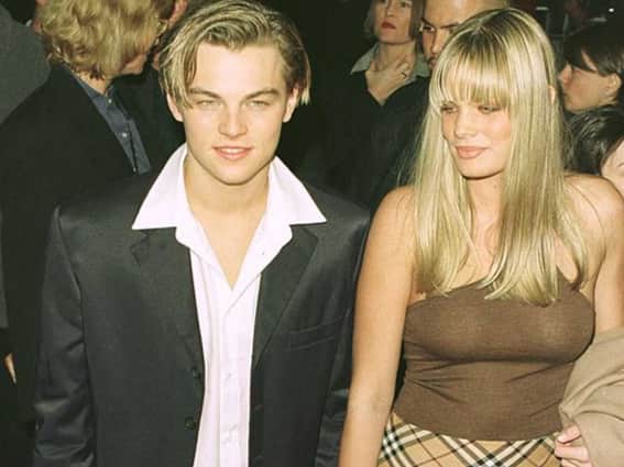 10/27/96 Los Angeles: Leonardo DiCaprio attends Romeo + Juliet premiere with Kristen Zhang (Photo: Getty Images)
