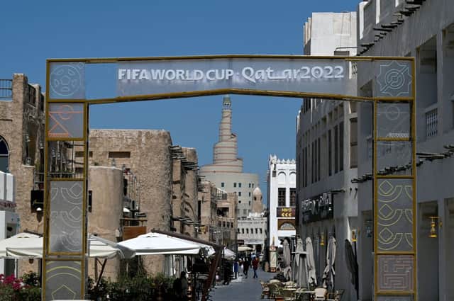 Qatar’s touristic Souq Waqif bazar in the capital Doha, on March 31, 2022 as the countdown towards the most controversial World Cup begins (Photo by GABRIEL BOUYS/AFP via Getty Images)