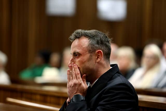 South African Paralympian Oscar Pistorius is serving 13 years in prison for the murder of his girlfriend Reeva Steenkamp (Pic: AFP via Getty Images)