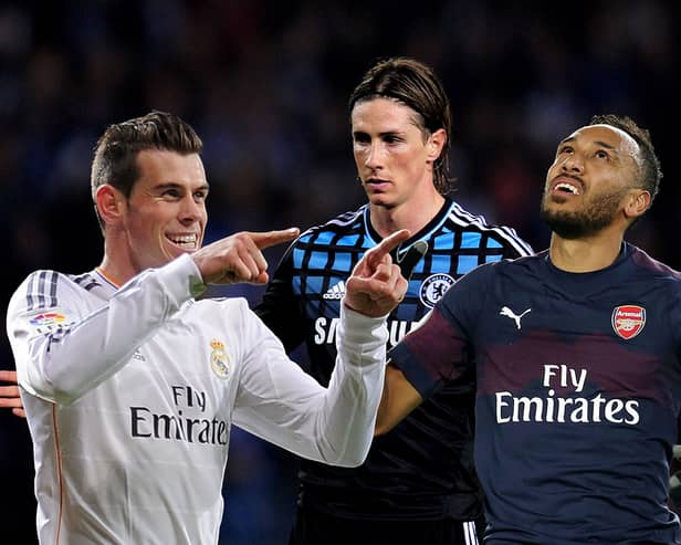 Bale (l), Aubameyang (r) and Torres are the most expensive deadline day transfers
