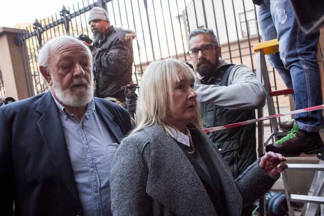 June and Barry Steenkamp, parents of  Reeva Steenkamp arriving at court in 2016 (Pic: Getty Images)