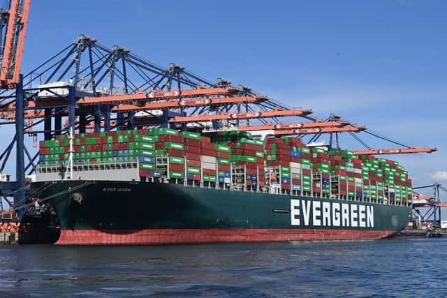 The ever given crisis heavily disrupted international trade in 2021 (Getty Images)