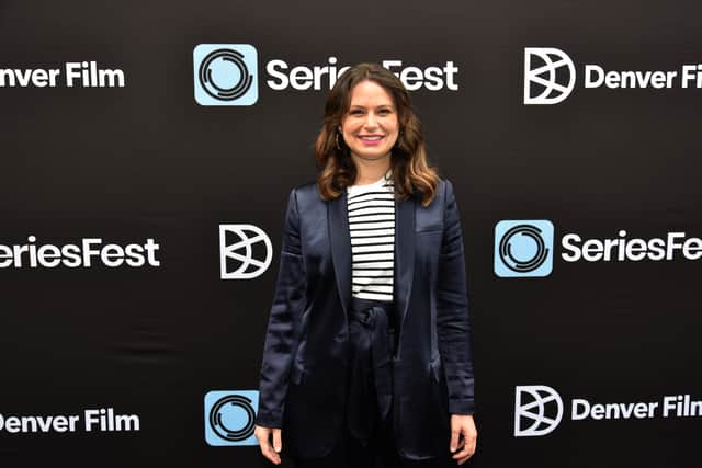 Katie Lowes attends the Shondaland 2.0 panel during SeriesFest: Season 5 at Sie FilmCenter on June 23, 2019 in Denver, Colorado. (Photo by Tom Cooper/Getty Images for SeriesFest)