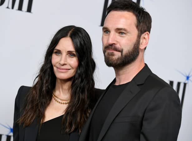  Courteney Cox and Johnny McDaid. (Photo by JC Olivera/Getty Images for BMI)