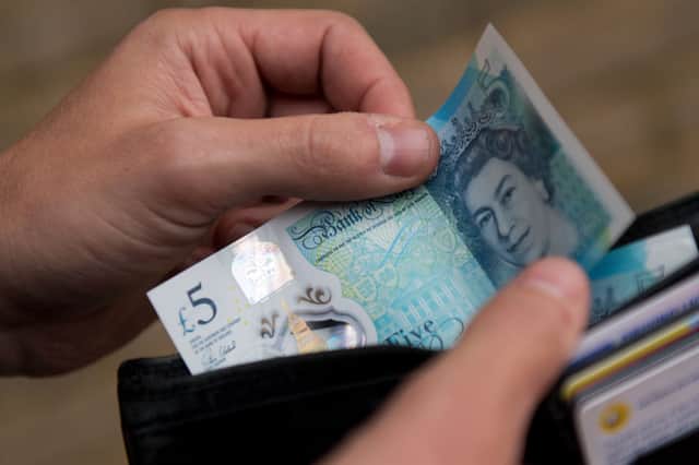 The value of the pound tumbled relative to the Dollar in August 2022 (image: AFP/Getty Images)