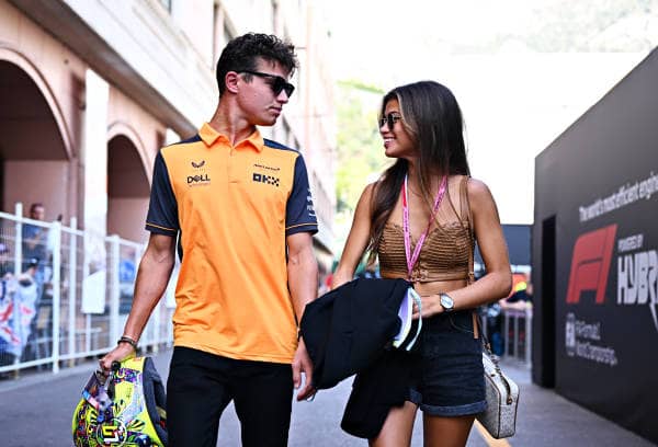 Lando Norris and Luisinha Oliveira have split ways after a year-long relationship (Pic:Getty)