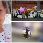 Merseyside Police have released CCTV footage of the gunman running from the scene of the shooting which killed Olivia Pratt-Korbel, 9, in Liverpool.